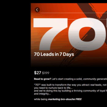 Ryan Carroll – 70 Leads in 7 Days | Free Download & Lead Generation Training Get Ryan Carroll – 70 Leads in 7 Days. Learn how to generate 70 qualified leads in one week with Ryan Carroll’s proven system. Download now for instant access